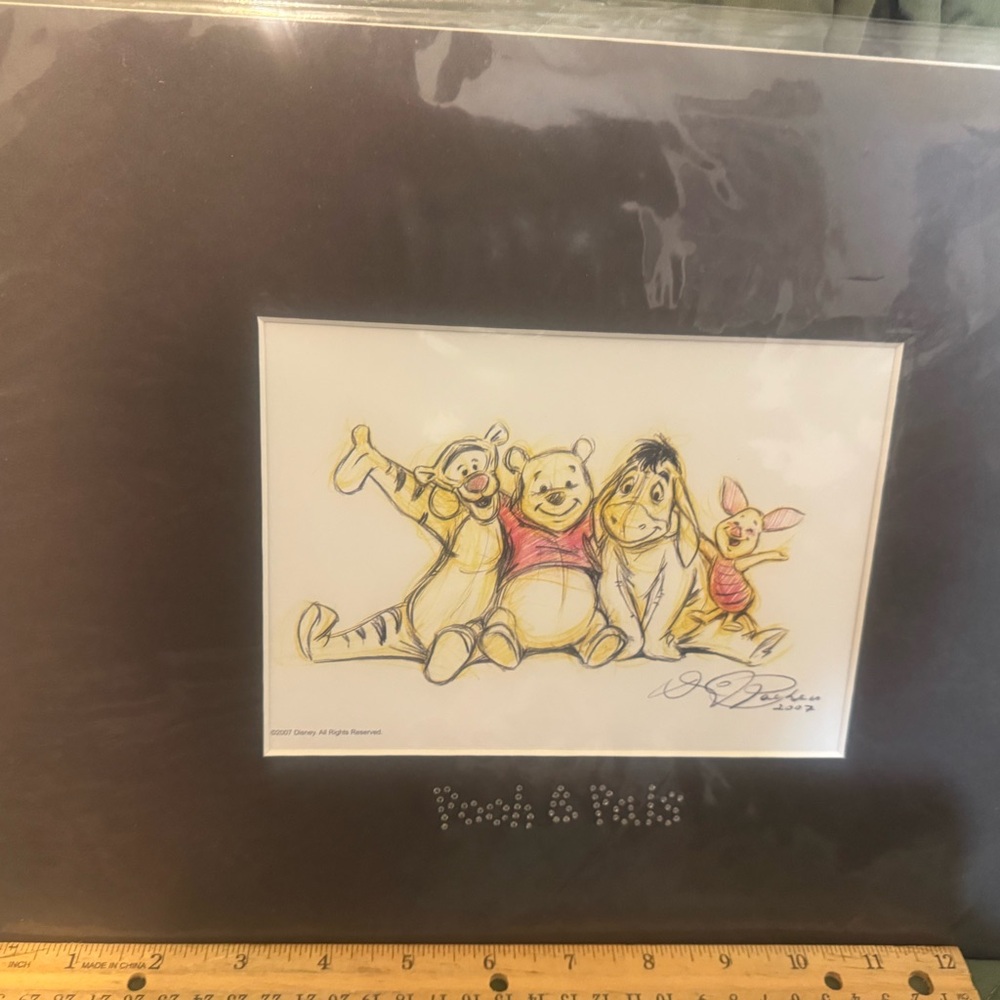 Swarovski Winnie the Pooh and Friends Art with Crystal Accents